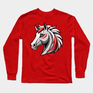 Anatomic Horse Head Long Sleeve T-Shirt